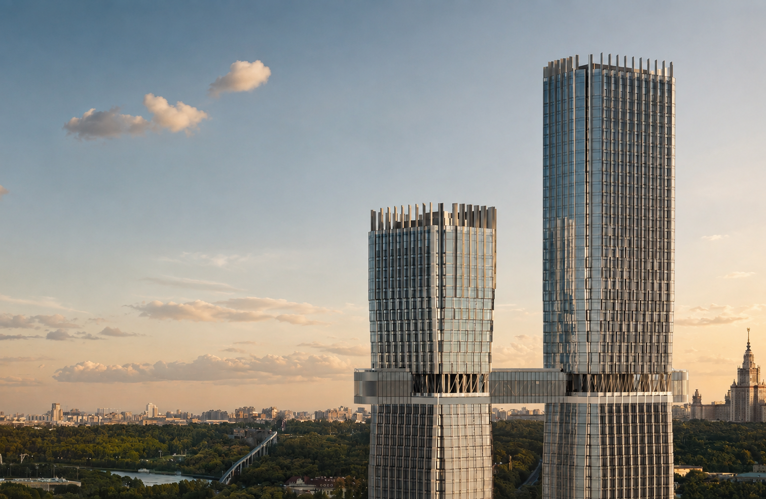 Дом с «парящим мостом» в Раменках